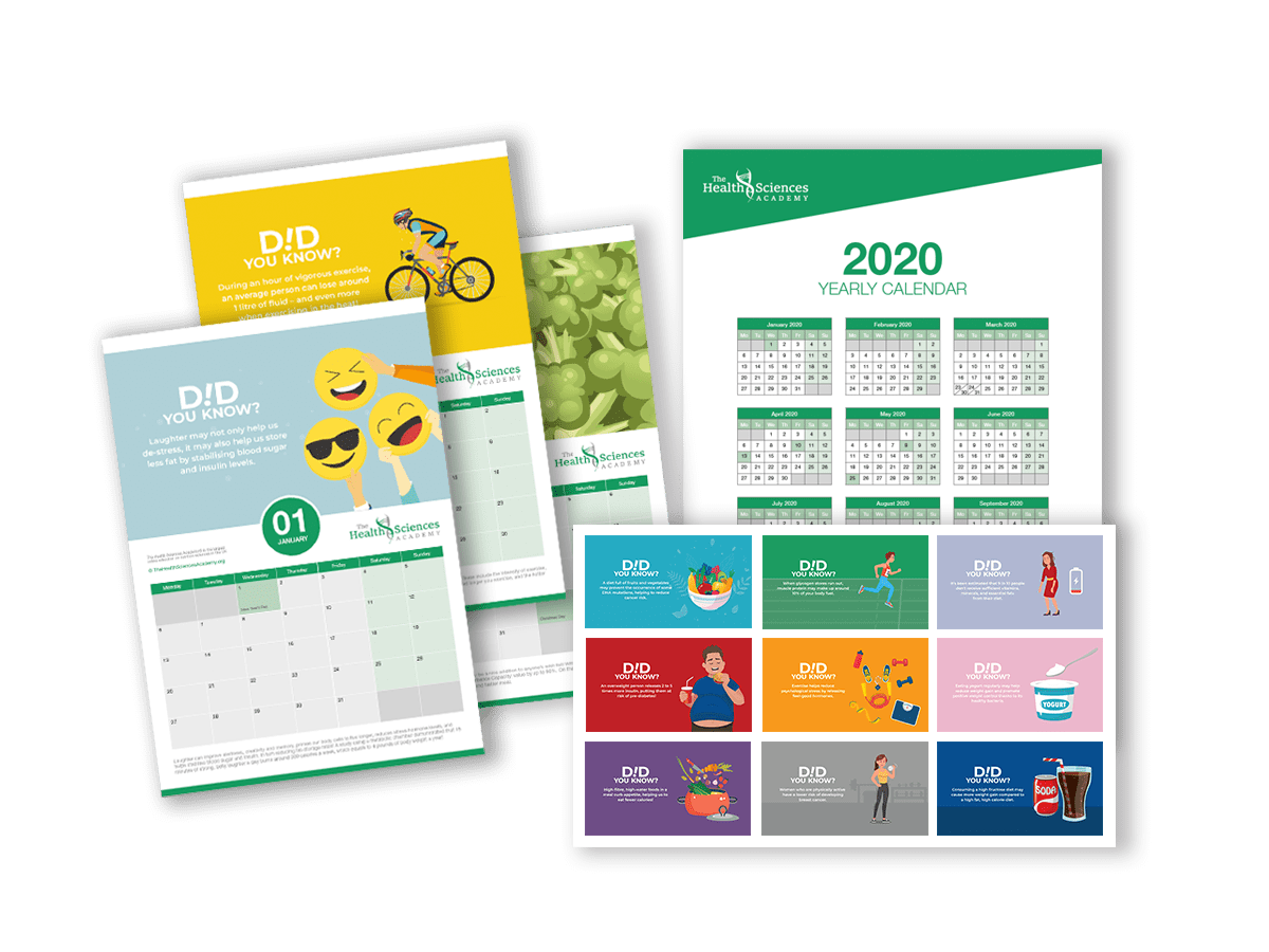 Printable Calendar 2020 The Health Sciences Academy